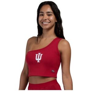 NWT Indiana Hoosiers Women's Hype & Vice One-Shoulder Top